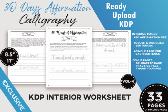 30 Days Affirmation Calligraphy: A Creative Practice