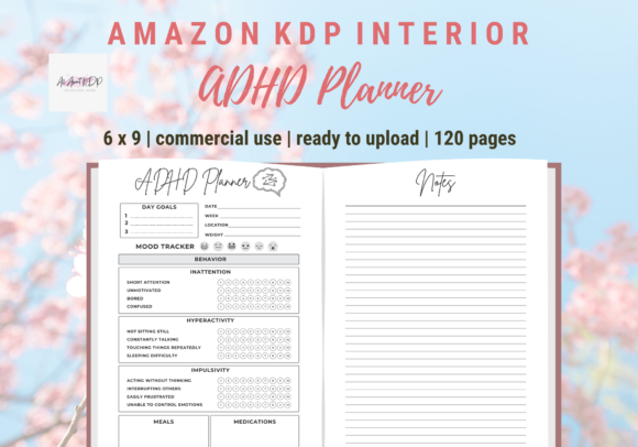 ADHD Planner KDP Interior Template Guide