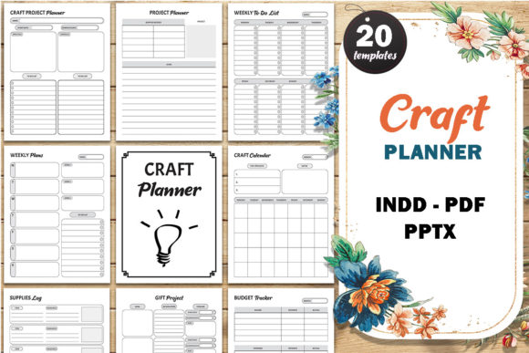 Craft Project Planner and Crafters Journal: Integrating Structure into Creative Workflows