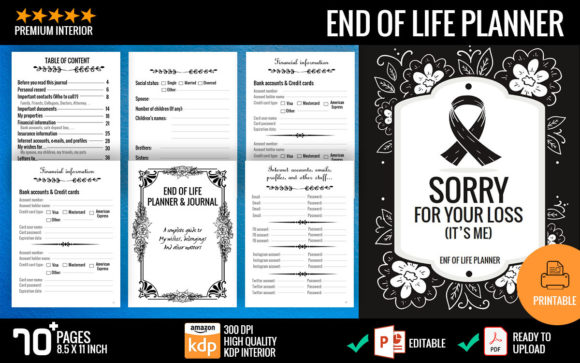 End of Life Planner: Organizing Vital Information and Last Wishes for Your Loved Ones