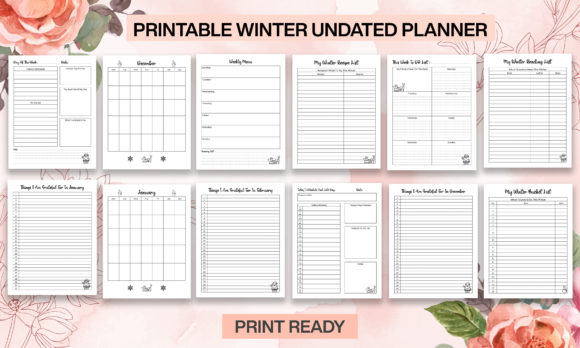 Evaluating the Printable Winter Undated Planner for Personal and Commercial Use