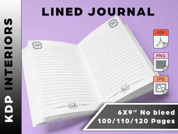 Flower Themed Lined Journal: Ready for KDP Success