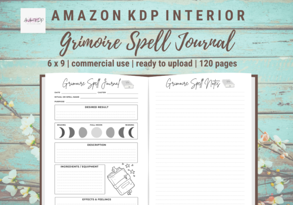 Grimoire Spell Journal KDP Interior PDF: A Ready-to-Upload Resource for Modern Creators