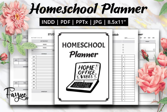 Homeschool Planner & Online Study Organizer Template