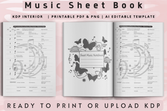 Music Sheet Book: Custom KDP Template Guide
