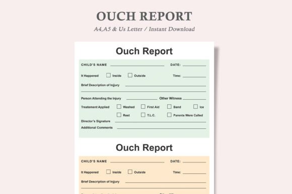 Ouch Report for Daycare Providers: Safety & Communication