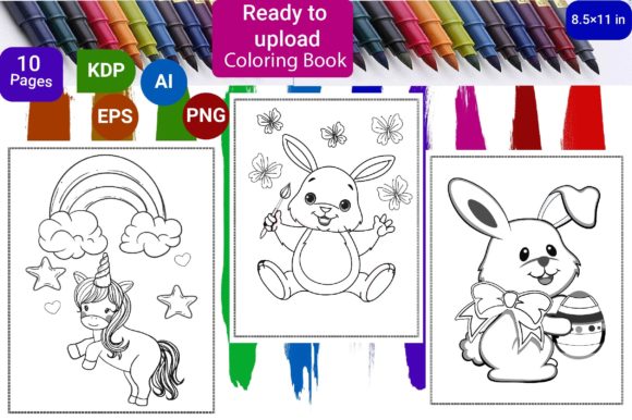 Unicorn Easter Coloring Book: A Versatile Printable Activity for Every Celebration